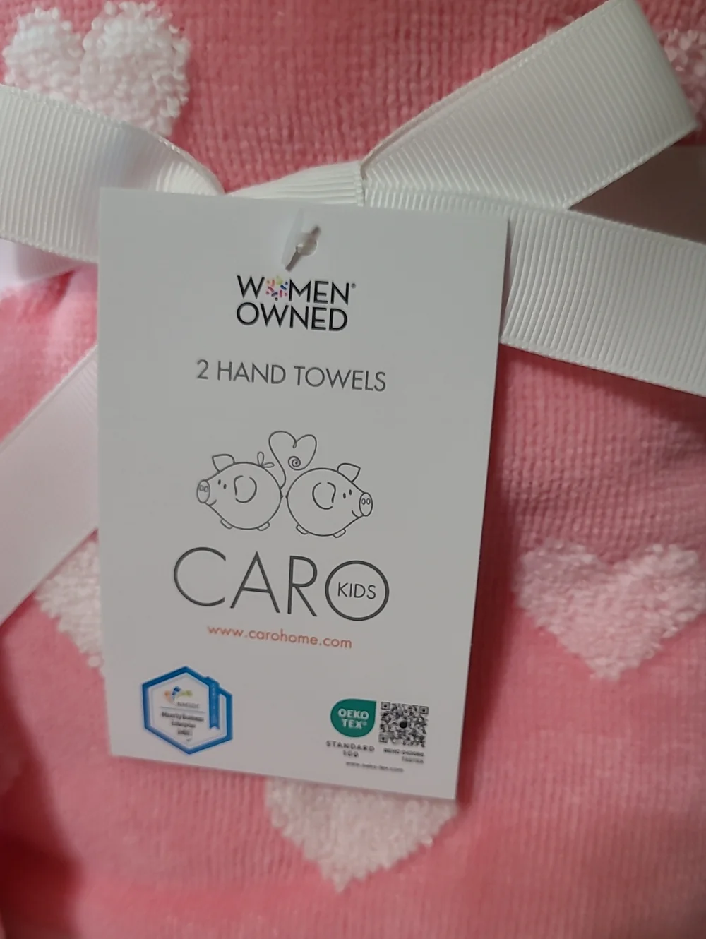 Caro  Heart Towel Set